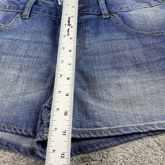 SO Stretch Shorts Womens 15 Blue Low Rise Shortie 2.5 Inch NWT - Picture 4 of 14